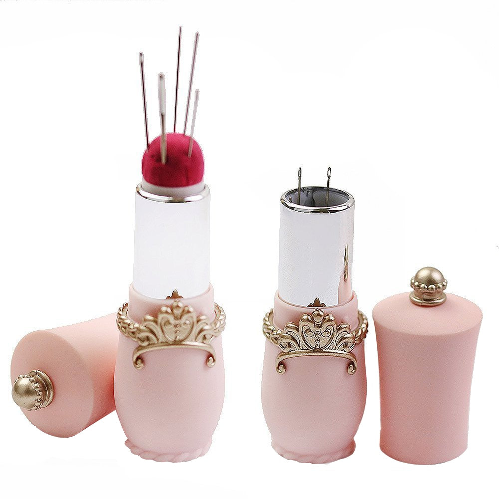 DIY Sewing Needle Holder Prym Lipstick Sewing Pin Cases (Rose with Pin –  everydayecrafts