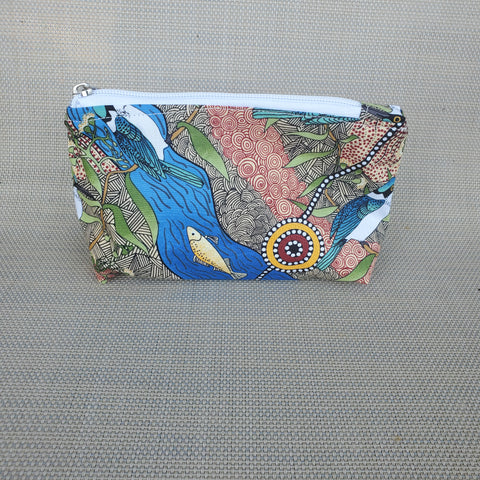 Blue Bird Zipper Pouch