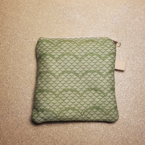 Green Scales Keychain Wallet