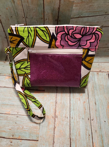Double Zipper Pouch with waterproof canvas lining